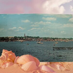 Marblehead MA Harbor View Boats Vtg Postcard 1973 Vacation Combine Shipping
